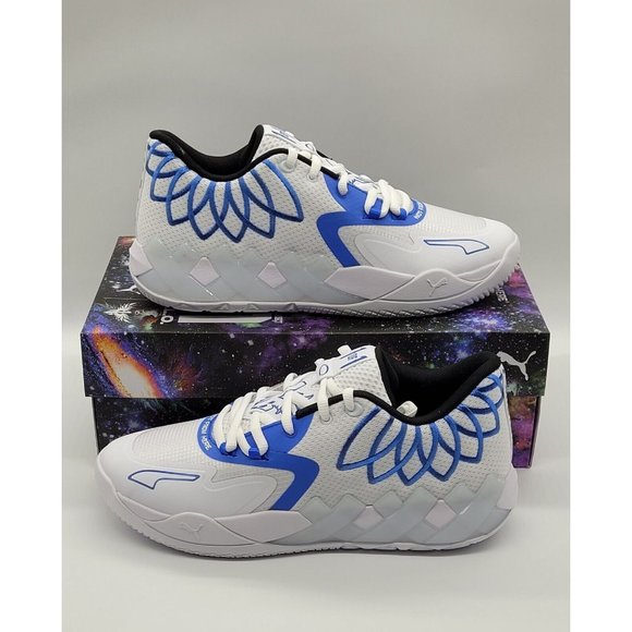 Puma MB.01 Low 'Team Colors - White Bluemazing' Basketball Shoes 376941-11 - Picture 3 of 12